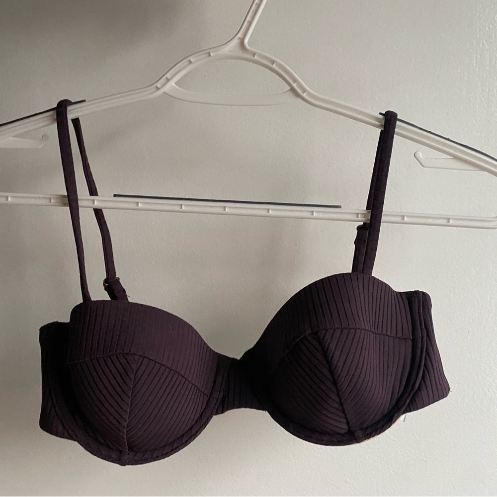 Elegant Dark Purple Women's Madewell bikini top Medium